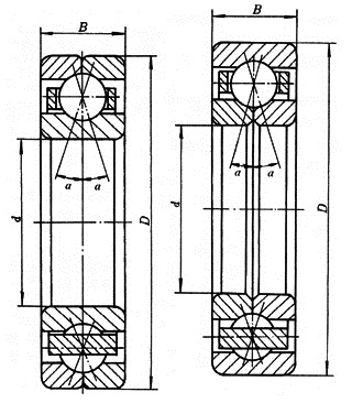 Ojuami Mẹta Ati Mẹrin Point Angular Olubasọrọ Ball Bearings